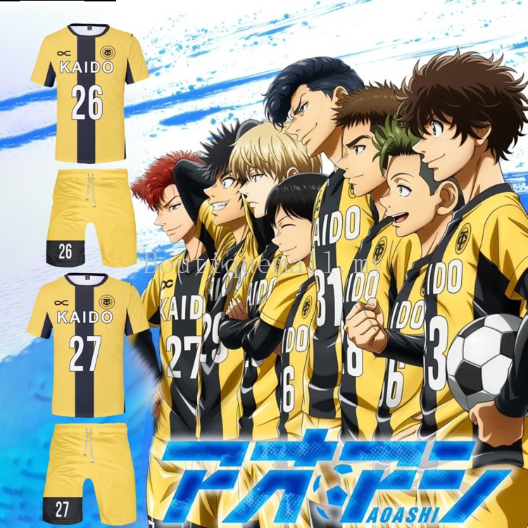 Áo Thun Thể Thao Cosplay Nhân Vật Anime Tokyo City Esperion FC Yuma Motoki Tee A-Team No.33