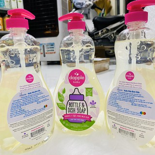 Nước rửa bình Dapple chov bé Nước rửa bình sữa Dapple 500ml - Mỹ (Không mùi date 2026)[ HÀNG NHẬP]