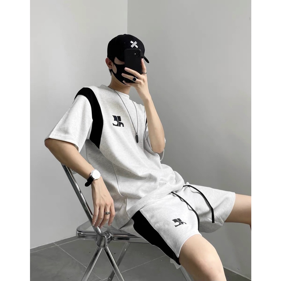 Bộ quần áo nam mùa hè mặc nhà giá rẻ chất poly co dãn