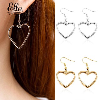 Ellastore Fashion Hollow Love Heart Dangle Hook Earrings lady Party Jewelry Gift