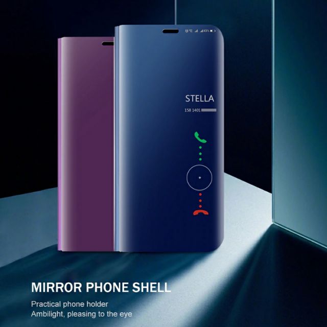 Ốp Điện Thoại Nắp Gập Tráng Gương Trong Suốt Kèm Giá Đỡ Cho Iphone 6 6s 7 7 Plus 8 8 Plus X Xs X X Max Xr 11 11 Pro 11 Max