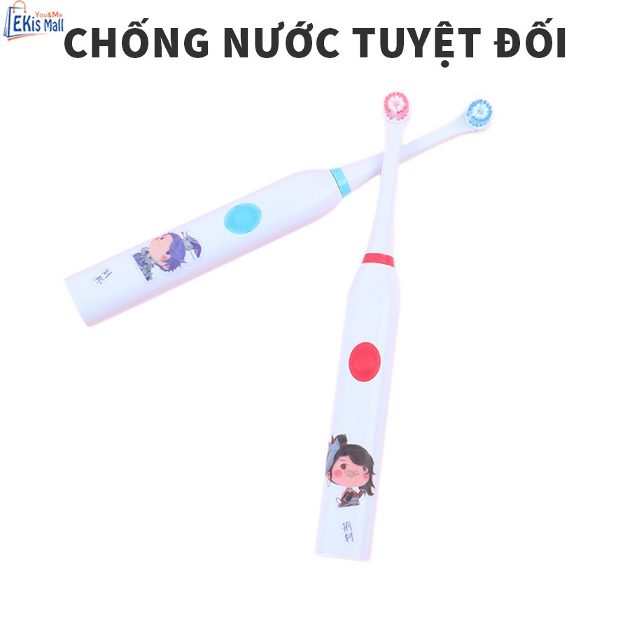 Bàn chải điện Xoay GT08 tự động đánh răng 3 chế độ sạc USB pin khỏe