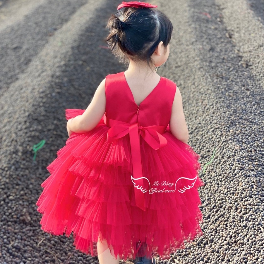 Váy Công Chúa Trắng Xinh Dự Tiệc Giá Rẻ Cho Bé Gái Váy Phồng Công Chúa -Mẹ BốngPrincess dress