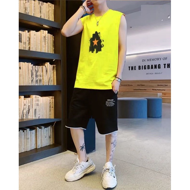 ĐỒ BỘ NAM QUẦN LỬNG THỂ THAO THUN COTTON - T2