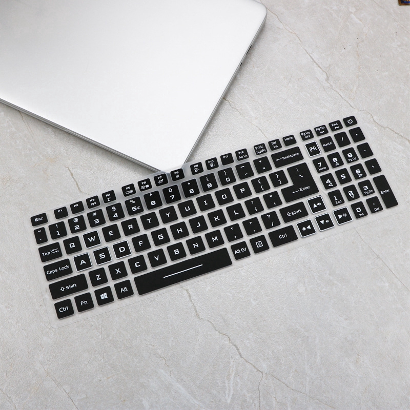 Tấm phủ bảo vệ bàn phím máy tính xách tay bằng silicon mềm siêu mỏng 15.6inch dành cho Acer An715-51 tùy chọn màu sắc