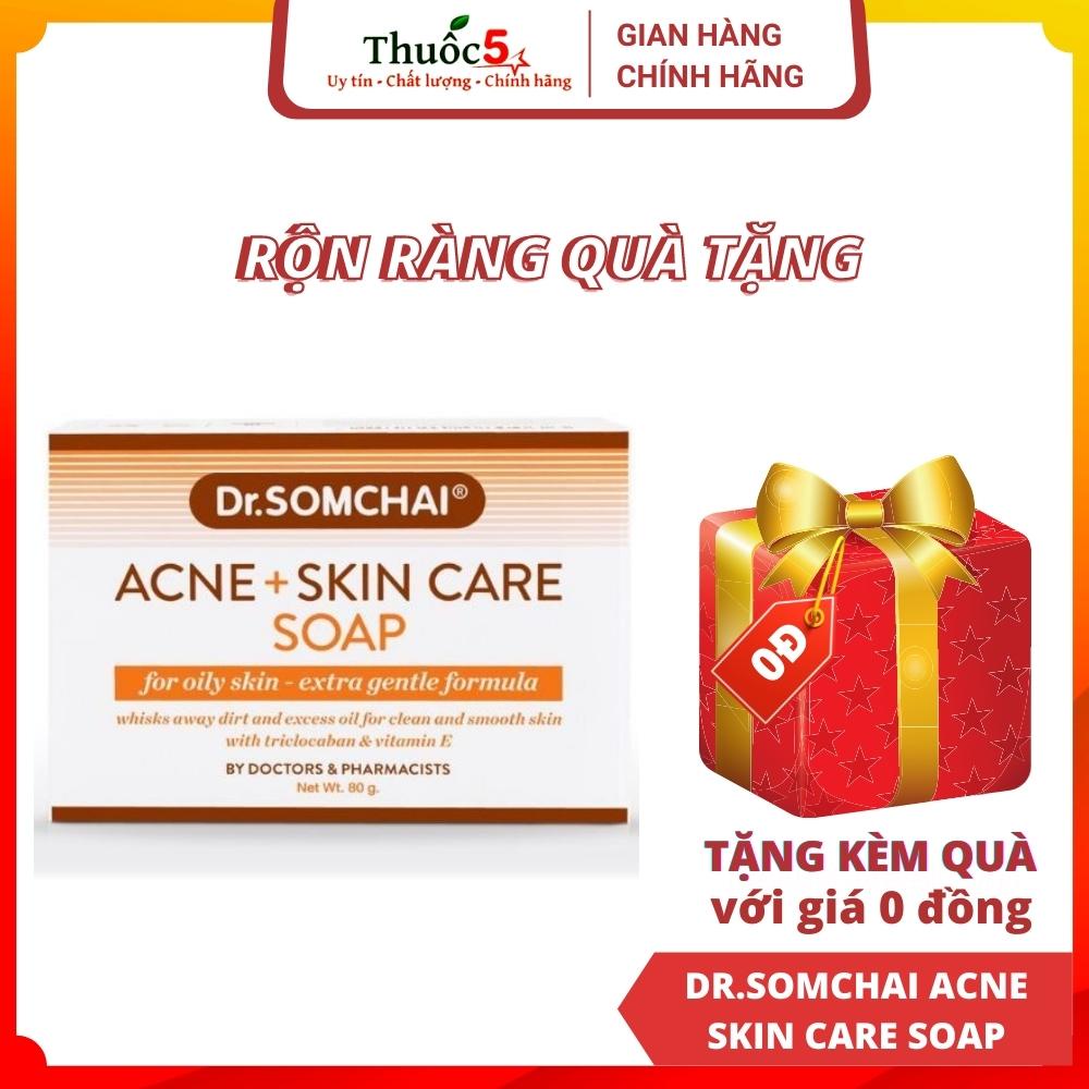 [GIÁ GỐC] Xà bông tắm Dr.Somchai Acne Skin Care Soap Oily Skin - Hộp 80g