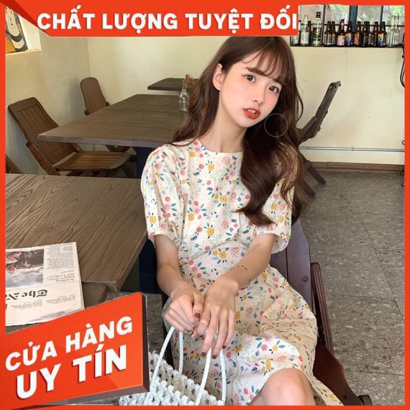 Váy Thô Hoa Nhí Thắt Eo Cực Xinh Về Hàng [ 𝐅𝐑𝐄𝐄 𝐒𝐇𝐈𝐏 ]  Chất Thô Lụa QC Mềm Đẹp Lắm Lên Form Chuẩn Mẫu Hàng May Kỹ