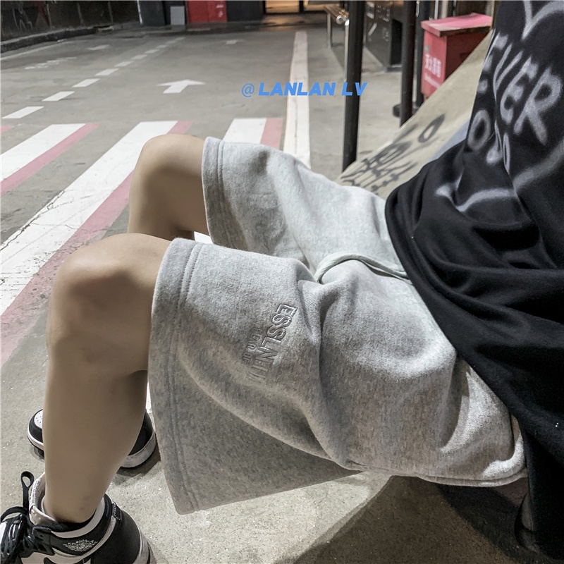 Quần Short Thể Thao Ống Rộng Phong Cách Hàn Quốc Dành Cho Cả Nam Và Nữ