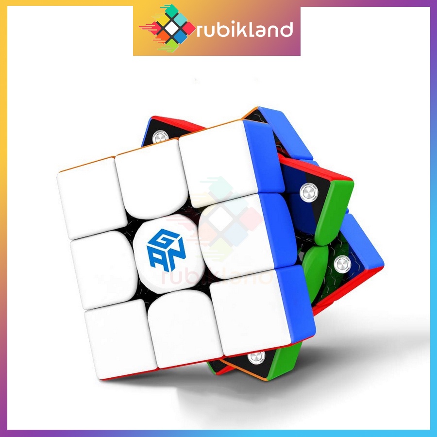 Rubik Gan 356 Air M Nam Châm Cao Cấp Gan356 Air M Rubic 3x3 Stickerless Không Viền Đồ Chơi Trí Tuệ Trẻ Em