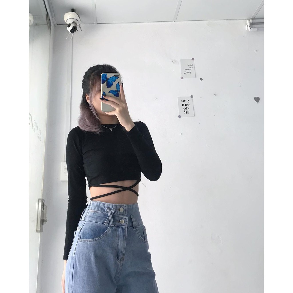 QUẦN BAGGY JEAN NỮ LƯNG CAO XẺ NỬA ĐĨA CHÉO MÀU XANH NHẠT CAO CẤP BABO LAI CUỐN SIÊU XỊN SÒ, FORM CHUẨN DÁNG ÔM VỪA