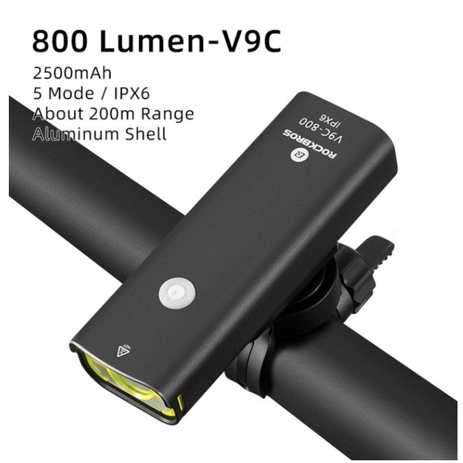 [Fulfilled by Shopee]Đèn Pha LED Cho Xe Đạp ROCKBROS Có Thể Sạc Lại Qua USB Kích Thước | BigBuy360 - bigbuy360.vn