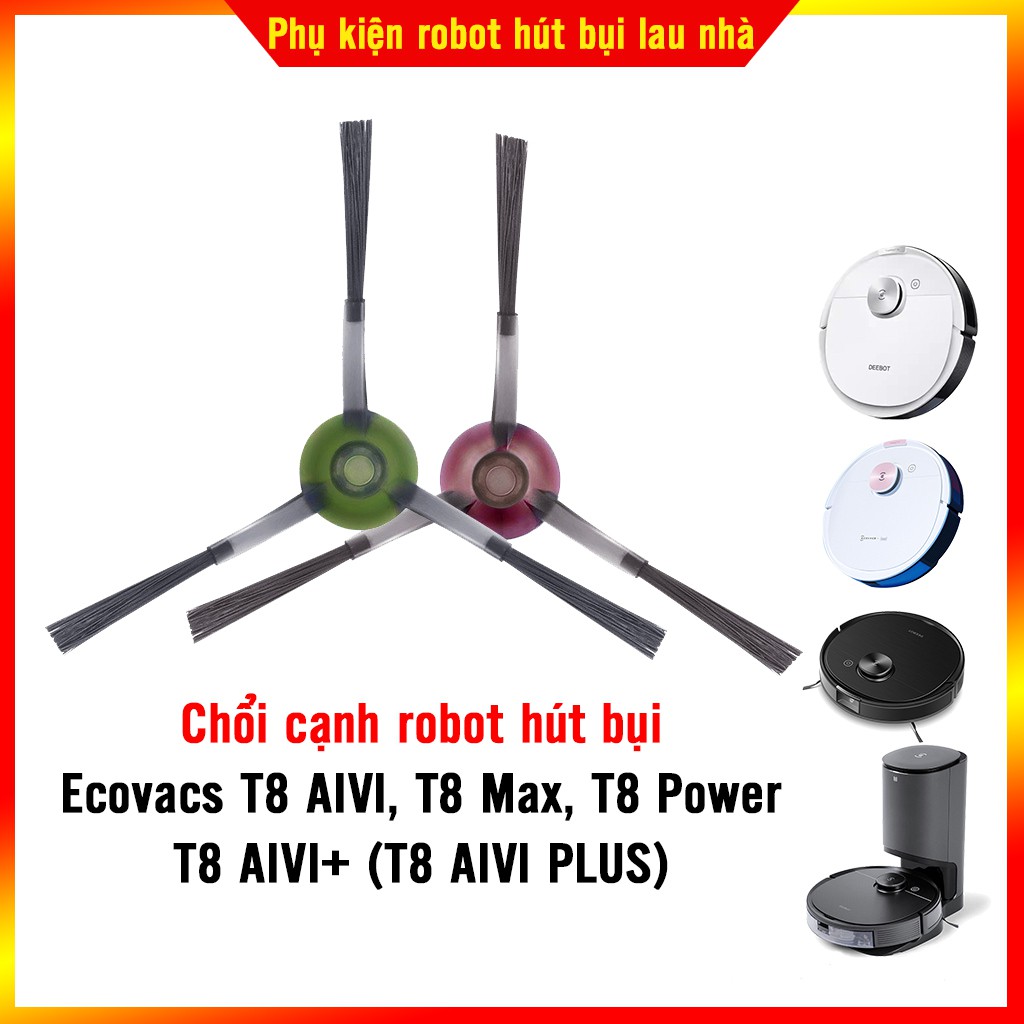 Chổi cạnh robot hút bụi Ecovacs T8 AIVI, T8 AIVI PLUS , T8 Max, T8 Power_Hàng chính hãng Ecovacs