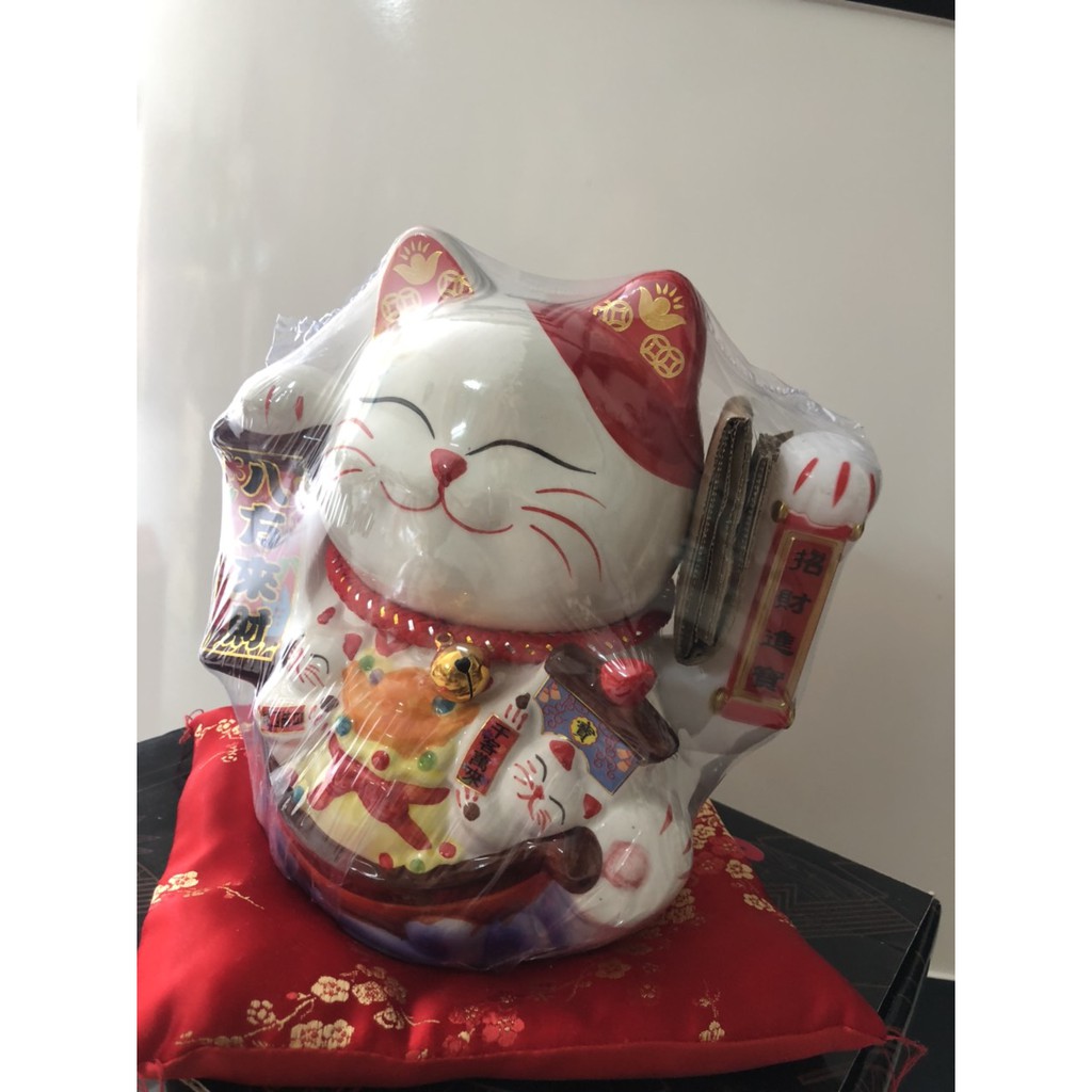 mèo vẫy cỡ đại - mèo vẫy đại phúc - phát tài cao 20cm