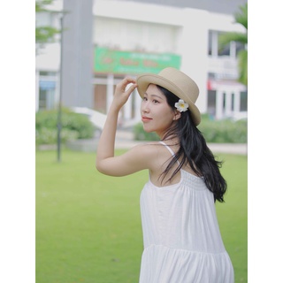 Đầm Maxi Tơ Tằm 2 Dây Cổ Yếm [ Trong Veo ]
