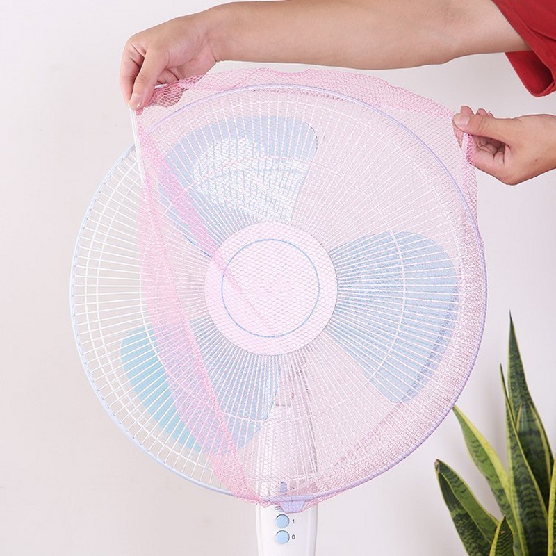 Quạt Lưới Bảo Vệ Ngón Tay Chống Bụi Chống Chấn Thương Bảo Vệ An Toàn Cho Bé Màu Hồng / Xanh Lam