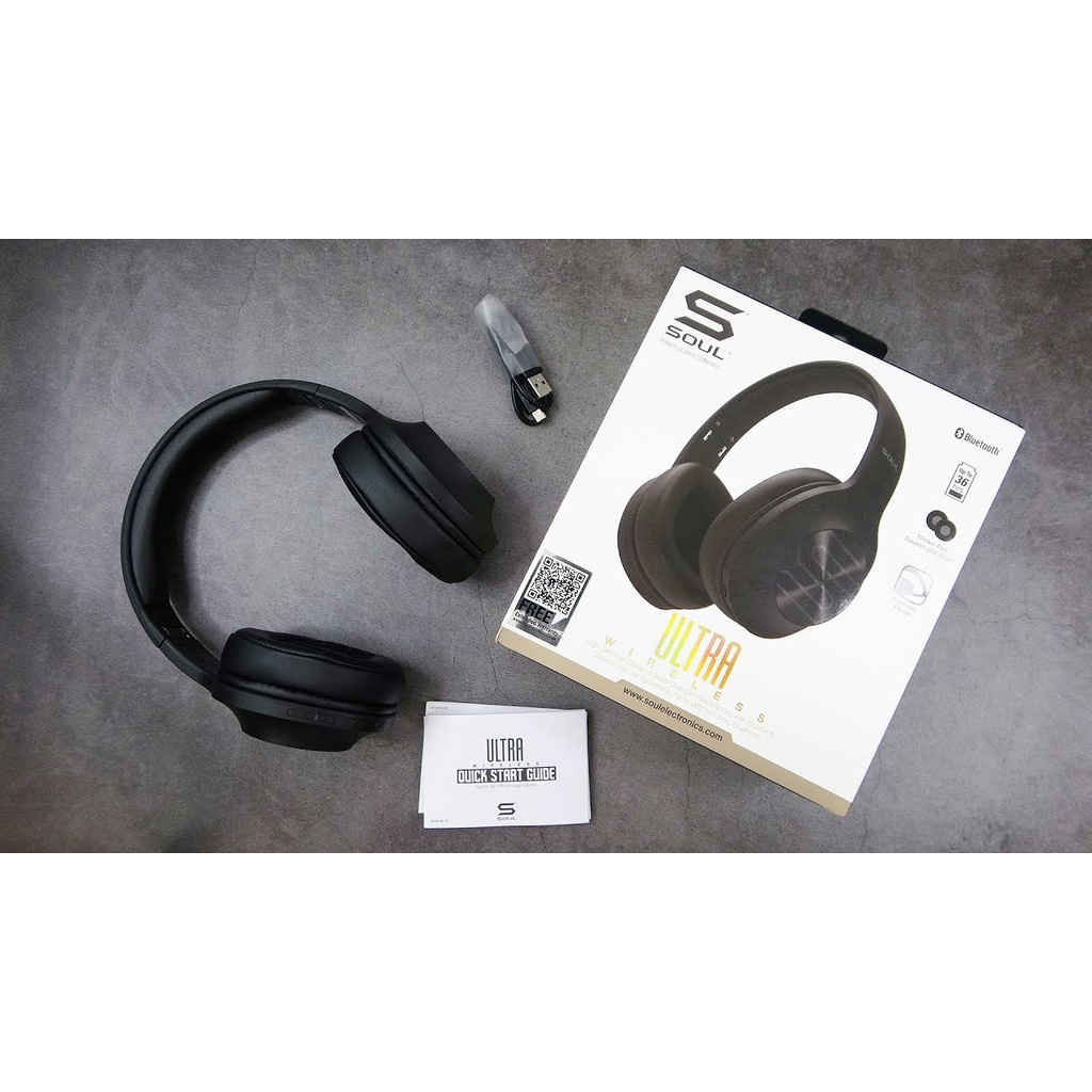 【Giao hàng nhanh】Tai Nghe Bluetooth Headphone Soul Ultra Wireless Dynamic Bass, Bluetooth 5.0 - Chính Hãng BH 12 Tháng