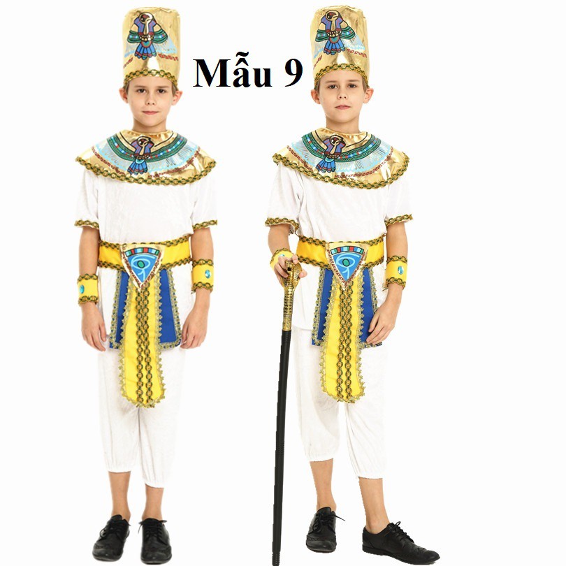 (Có Sẵn) Trang Phục Nữ Hoàng Ai Cập Cổ Đại Trang Phục Pharaon Cho Trẻ Em Trang Phục Hóa Trang Halloween Cosplay