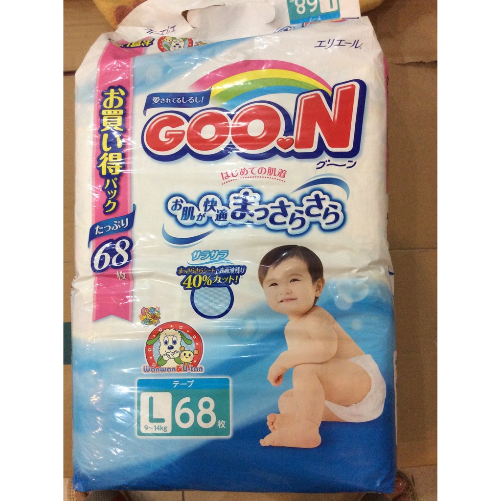 Tã dán Goo.n L68 (dành cho trẻ từ 9-14kg)