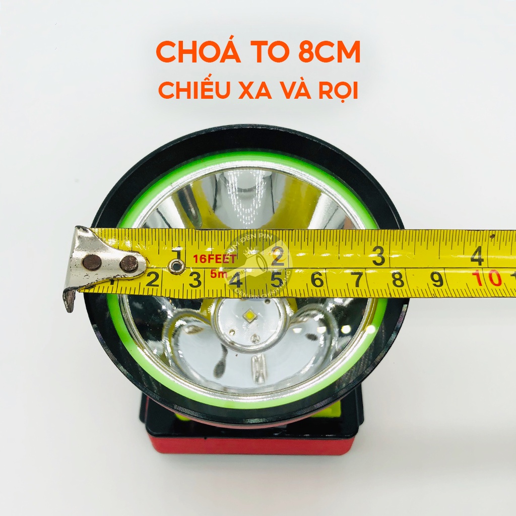 Đèn pin đội đầu siêu sáng 200W YUXING 8108 LED chiếu xa chống nước ánh sáng Vàng và Trắng đèn đeo đầu cao cấp