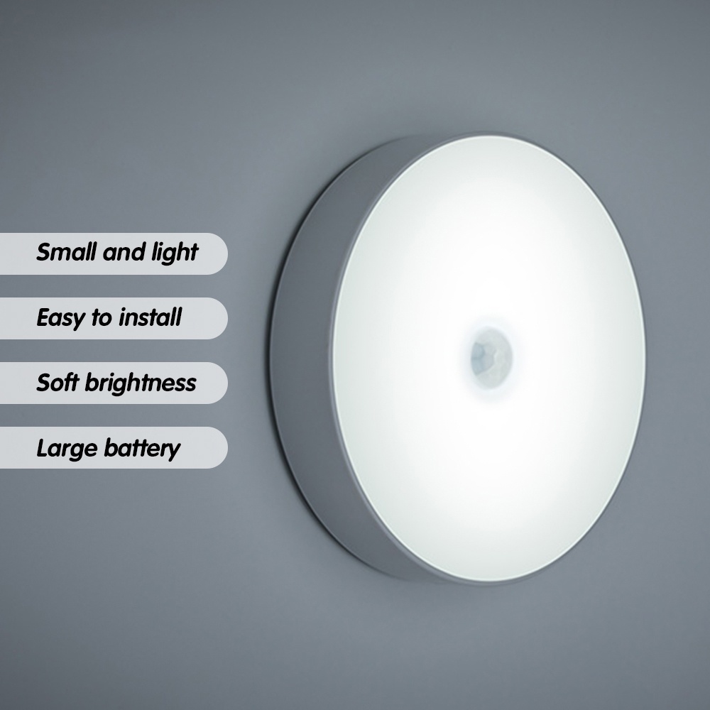 Đèn led cảm biến chuyển động GUUGEI thiết kế không dây sạc usb kèm đầu chuyển đổi