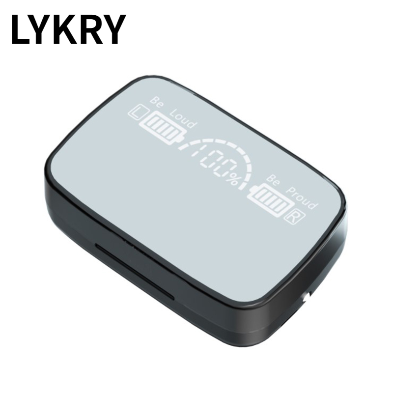 Lykry Wireless Earphones M9-17 Bluetooth 5.0 TWS HIFI Mini In-ear Sport Running Support iOS/Android Phones HD Call