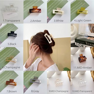 Kẹp Tóc Hình Chữ Nhật Đơn Giản Phong Cách Hàn Quốc Cho Nữ