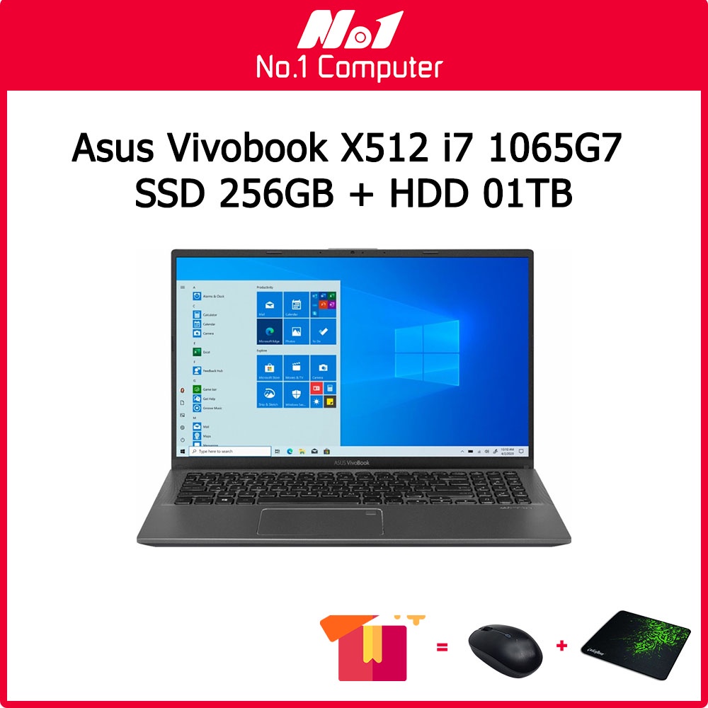 Mới 100% - Asus Vivobook 15 X512 i7 1065G7/RAM 8G/SSD 256GB+HDD 1TB/15,6 FHD - Laptop cho kế toán
