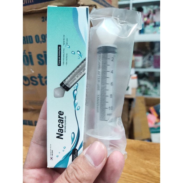 Bộ dụng cụ rửa mũi Nacare,đầu silicon mềm,an toàn tuyệt đối cho