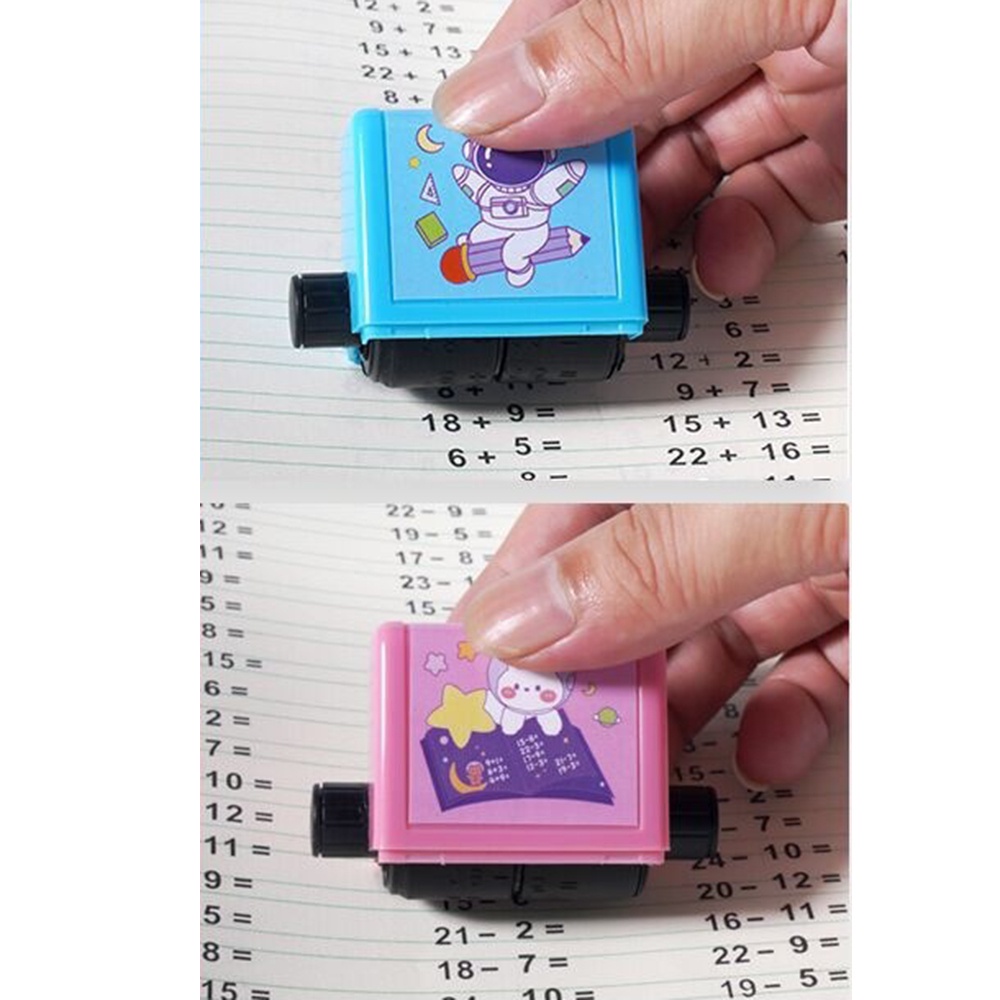 Bộ 100 Con Dấu Lăn Đơn Giản Hỗ Trợ Dạy Học Cho Bé