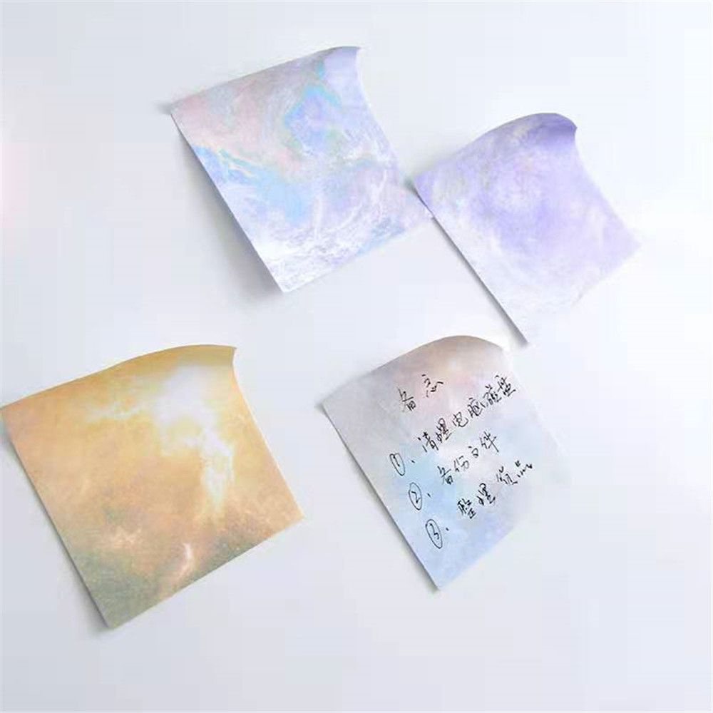 Tập Giấy Ghi Chú Nhiều Màu Sắc Họa Tiết Hành Tinh / Trái Đất / Mặt Trăng / Vũ Trụ Độc Đáo Galaxy