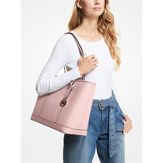 Michael Kors - Túi MK Jet Set Travel Large Saffiano Leather Power Blush - Màu hồng