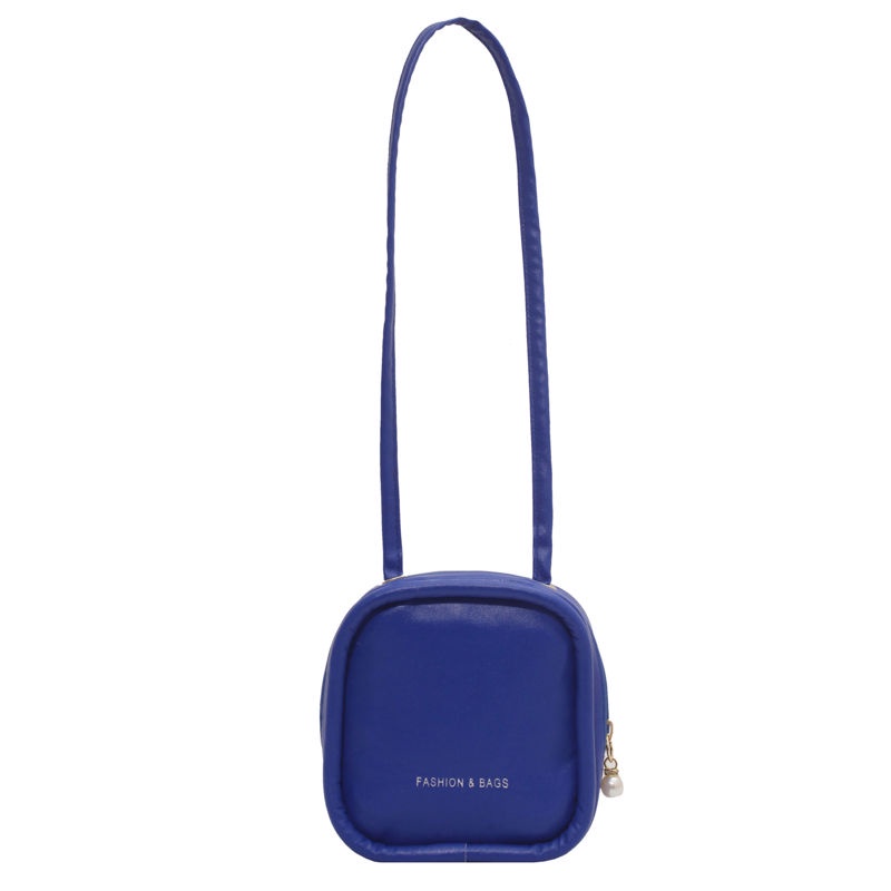 Túi đeo vai mini dáng vuông nhỏ màu trơn phong cách phương Tây thời trang xuân hè 2022 dành cho nữ