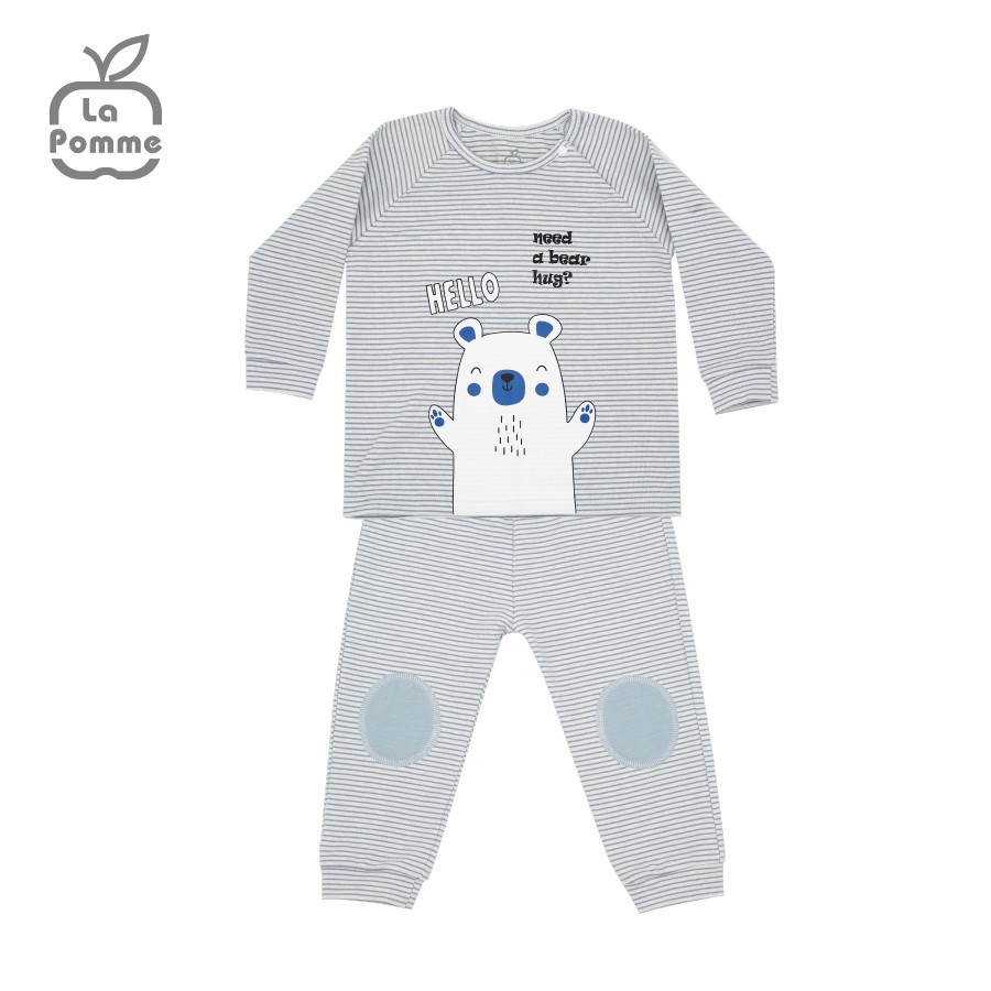 SL174 Bộ dài tay La Pomme Hello baby bear