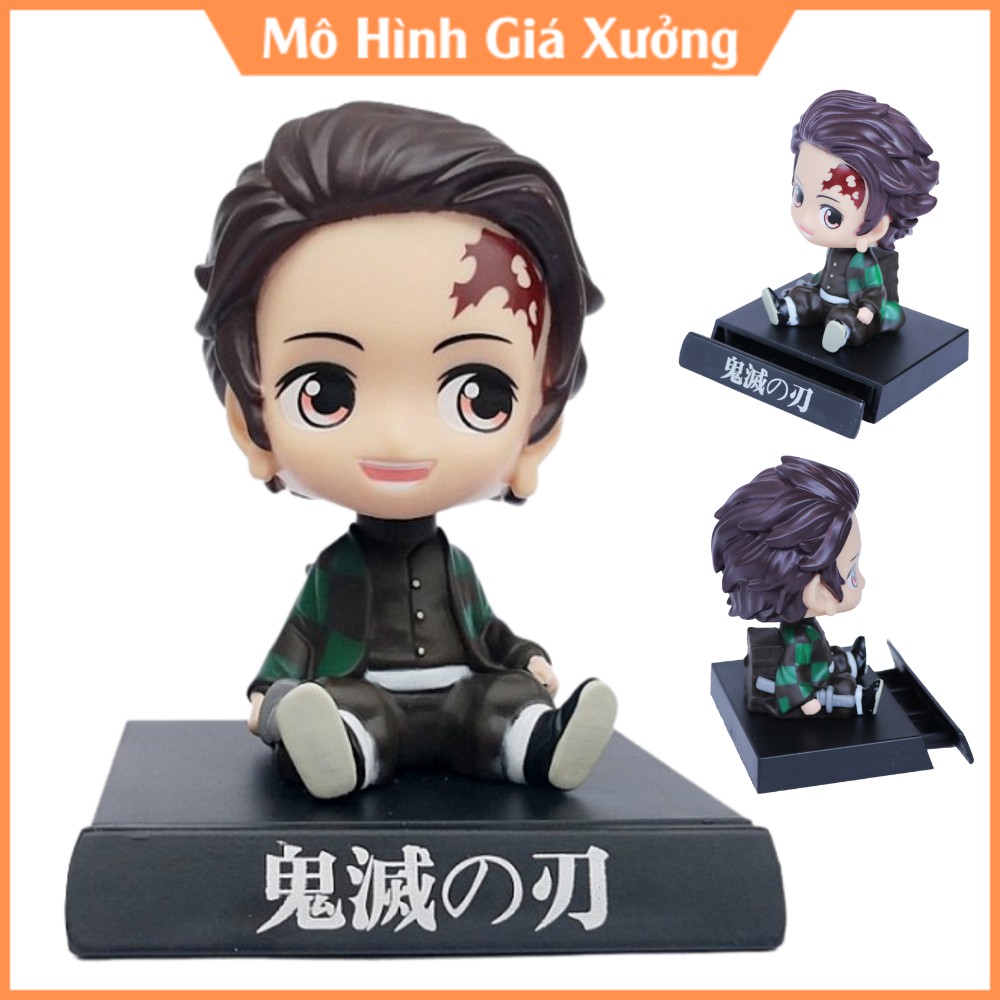 Mô Hình Kamado Tanjirou Chibi lắc đầu Thanh Gươm Diệt Quỷ -Kimetsu no Yaiba -Trang trí taplo ô tô - Trang trí để bàn