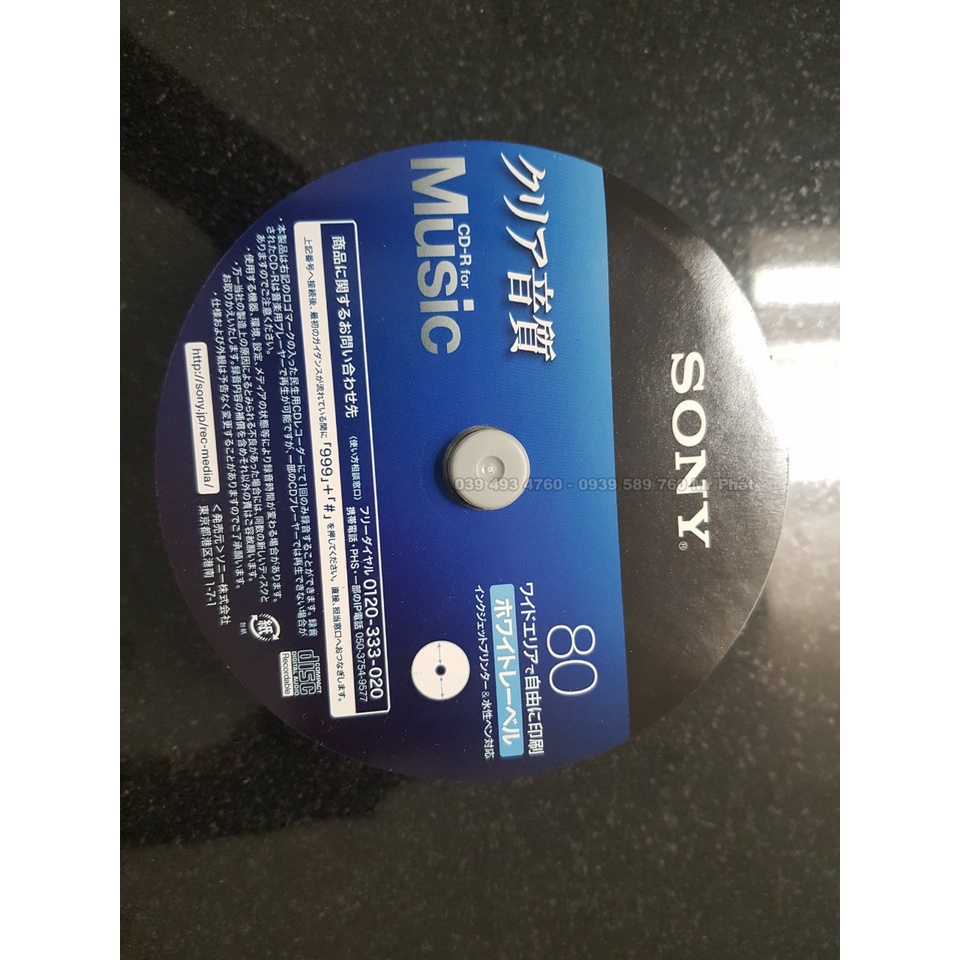 Đĩa trắng CD sony hàng japan xịn dùng ghi nhạc bán không bảo hành