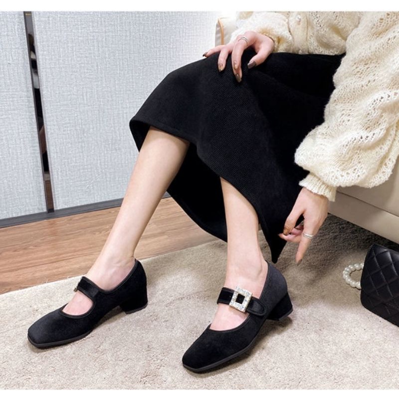 Giày cao gót nữ dáng tiểu thư mã H82