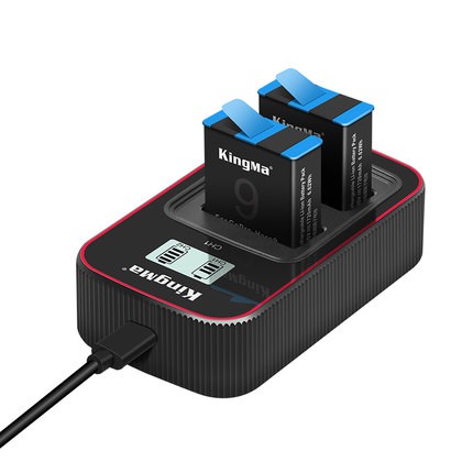 Bộ sạc đôi + 2 pin Kingma cho GoPro 9 (Bản mới 2021)
