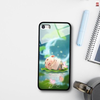 Ốp lưng kính 3D Iphone 5/5S/5SE cute