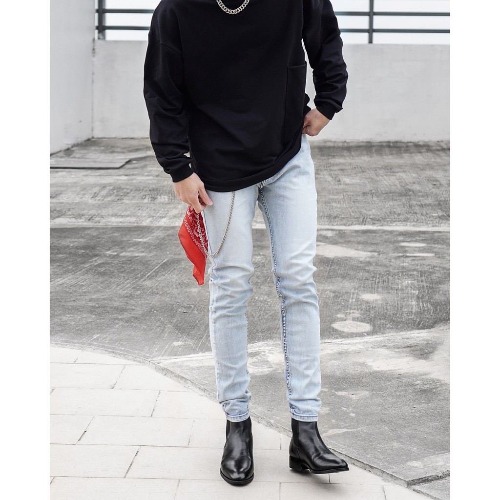 Giày Chelsea boots classic JOG04 - da bò nguyên tấm , cao cổ , tăng chiều cao cho nam ( T1 )