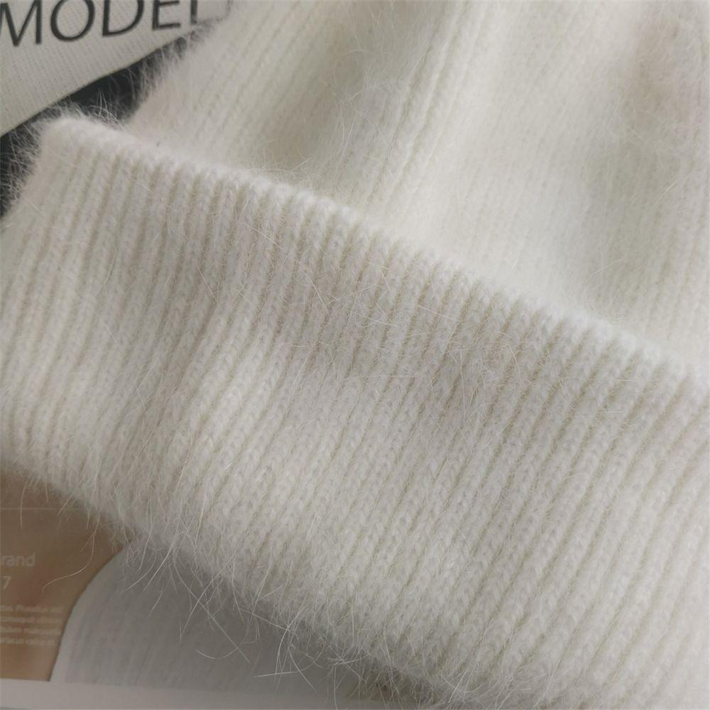 Mũ Beanie Dệt Kim Mềm Mại Thời Trang Mùa Đông Cho Nữ