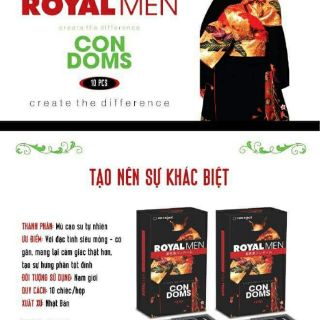 Bao cao su Royal men ( Nhật Bản )