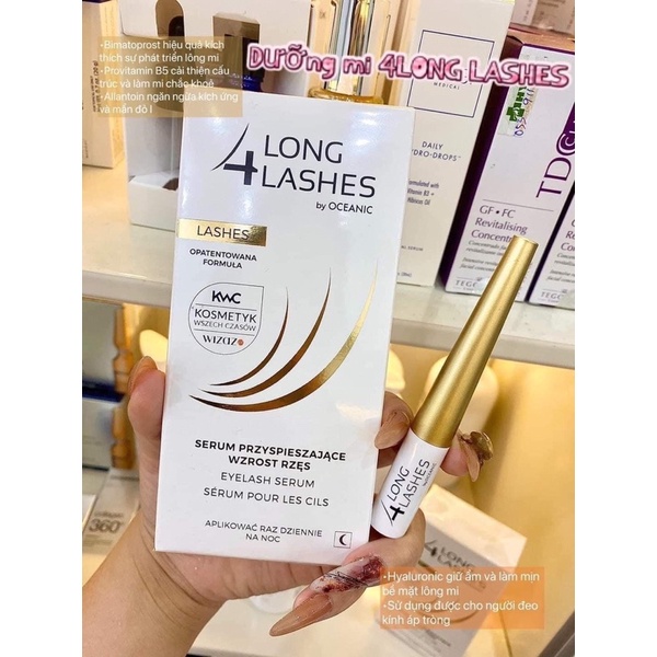 ( Chính Hãng ) Dưỡng Dài Mi 4 LONG LASHES - Đẹp Tự Nhiên Không Kích Ứng Mi