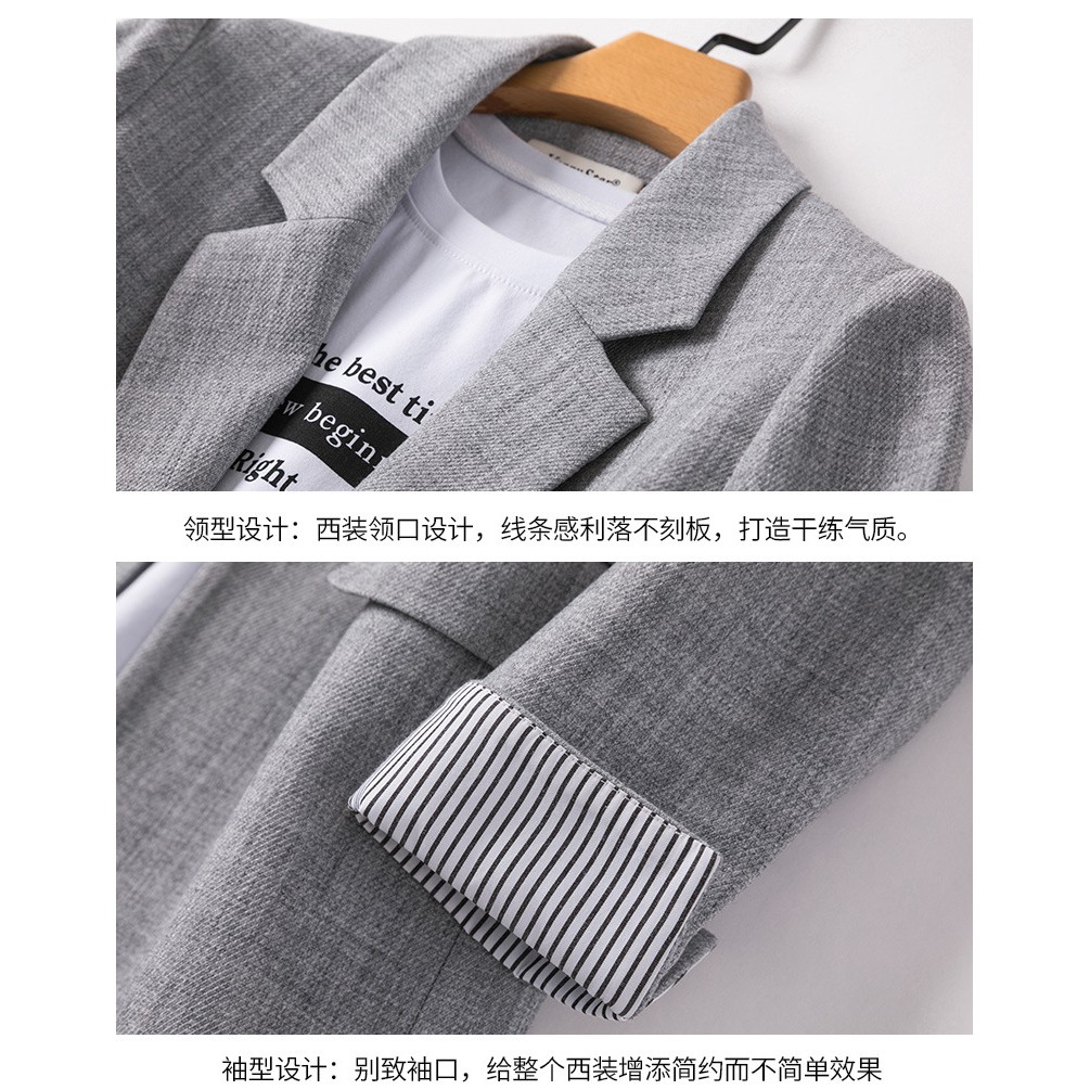 Áo Khoác Blazer Áo Vest 2 lớp Unisex Hàn Quốc ống tay kiểu dáng phong cách | BigBuy360 - bigbuy360.vn