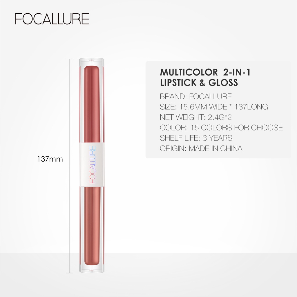 Son 2 Đầu Focallure Mua 1 Được 2 Chất Son Nhung Lì Mềm Mịn Nhiều Màu X