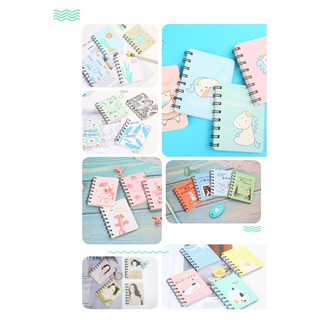 Sổ lò xo hoa lá ngựa thần quả bơ SV6 dễ thương hoạt hình mini