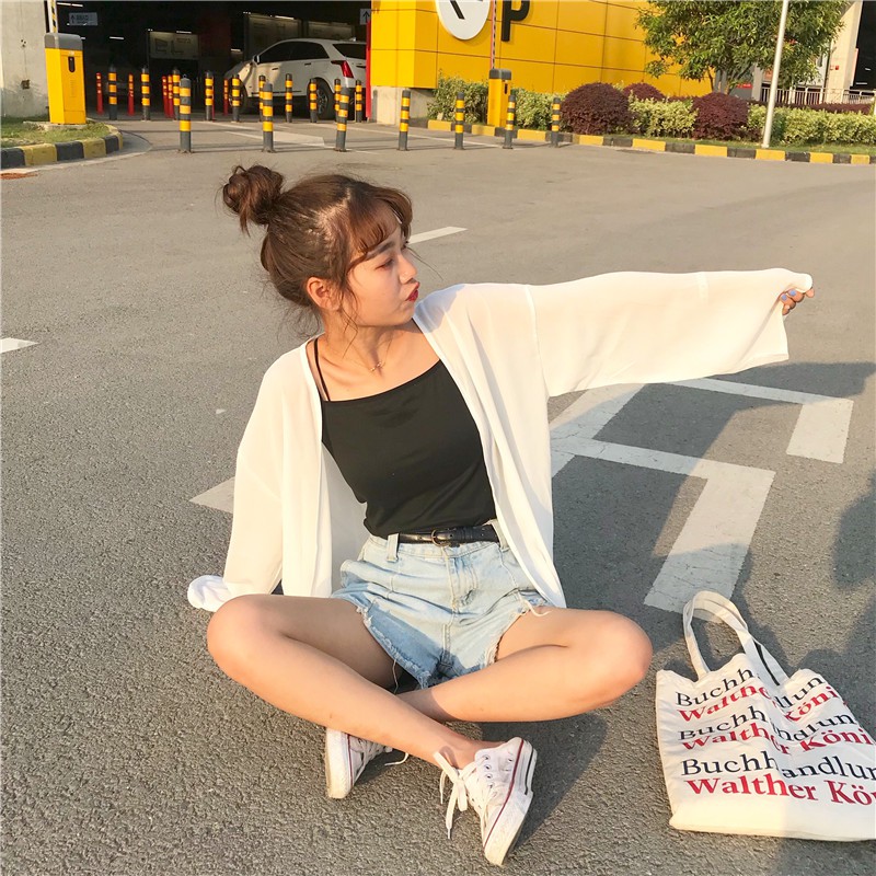 áo khoác voan cardigan mỏng ulzzang (ảnh thật cuối) | BigBuy360 - bigbuy360.vn