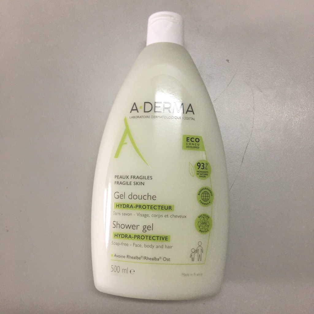 Sữa tắm giảm mụn lưng Aderma của Pháp 500ml dành cho da thường