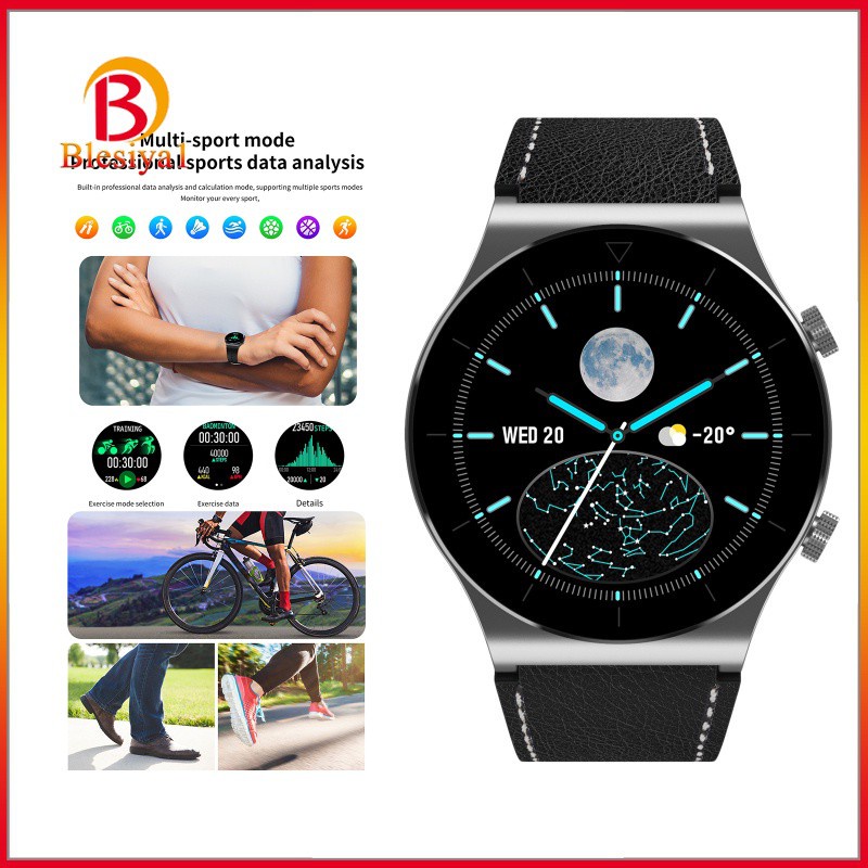 [BLESIYA1] Sports Men Smartwatch Waterproof Bluetooth Call Calorie Counter Pedometer