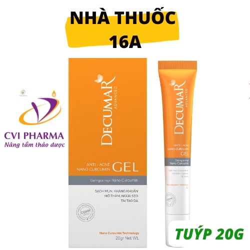 DECUMAR GEL - GIẢI PHÁP NGỪA MỤN, GIẢM THÂM SẸO BẰNG CÔNG NGHỆ NANO (DECURMA GEL TUÝP 20G)