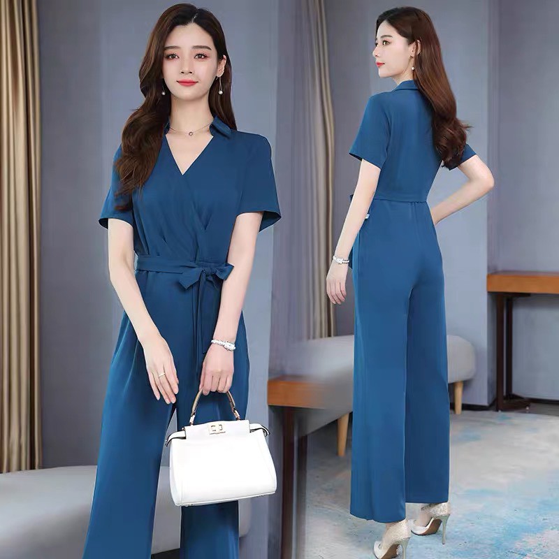 Jumpsuit Nữ Dài Ống Suông Tôn Dáng, Jumsuit Thiết Kế Cao Cấp JS06-Violet